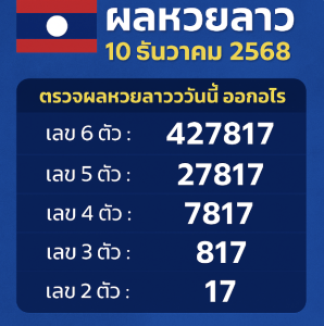 ผลหวยลาววัน